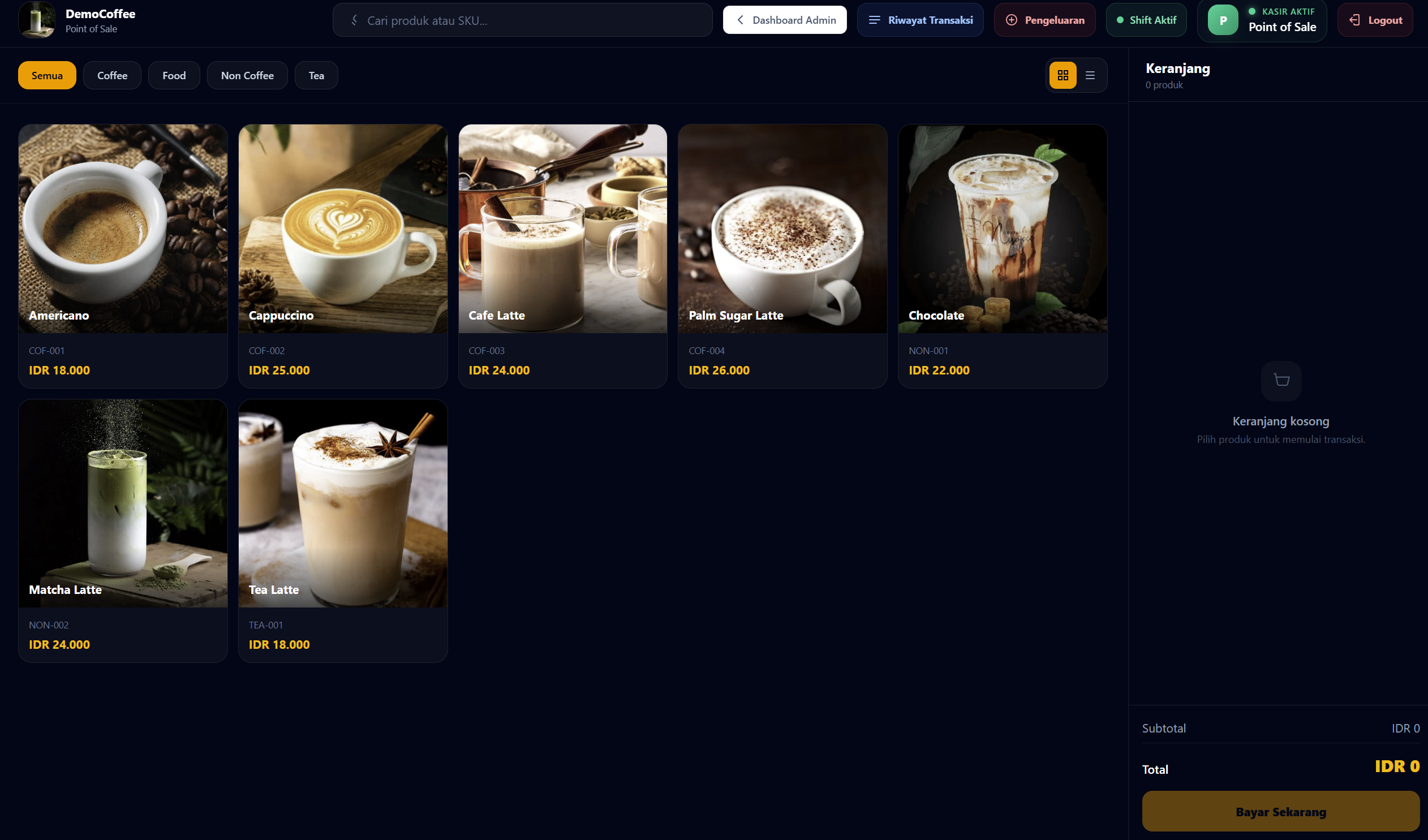 Kopi Shop POS Windows